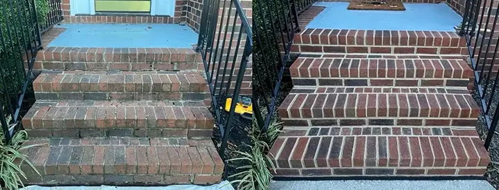 Brick Staircase Repair install