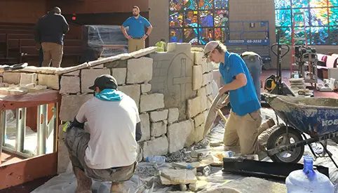 Custom Stone Wall