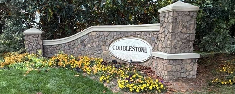 Custom Stonework monument sign