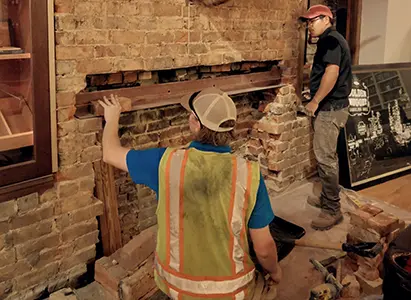 Historic Restoration of Brick Wall