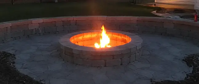 Outdoor Fire Pit install