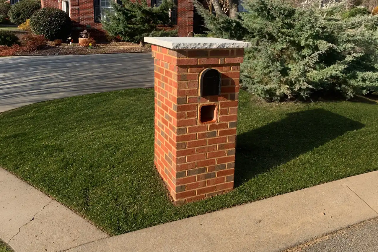 Brick Mailbox installation
