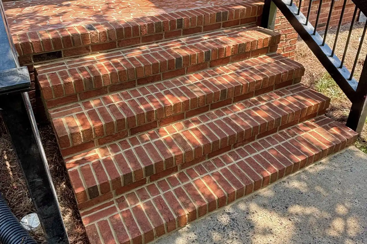 Brick Staircase installation
